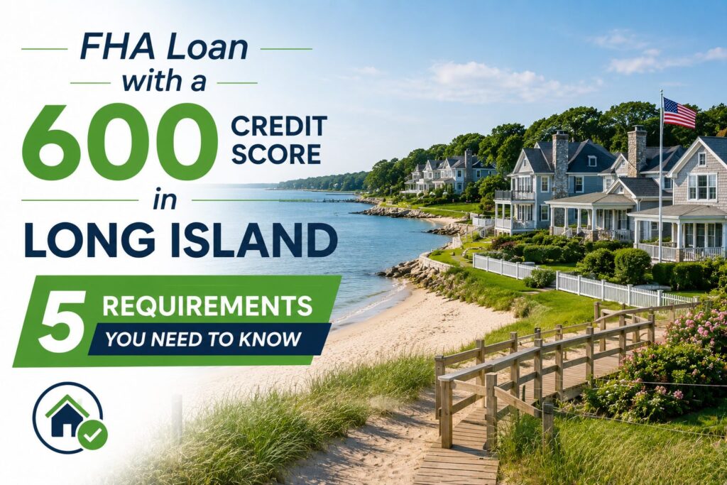 fha loan with a 600 credit score in Long Island