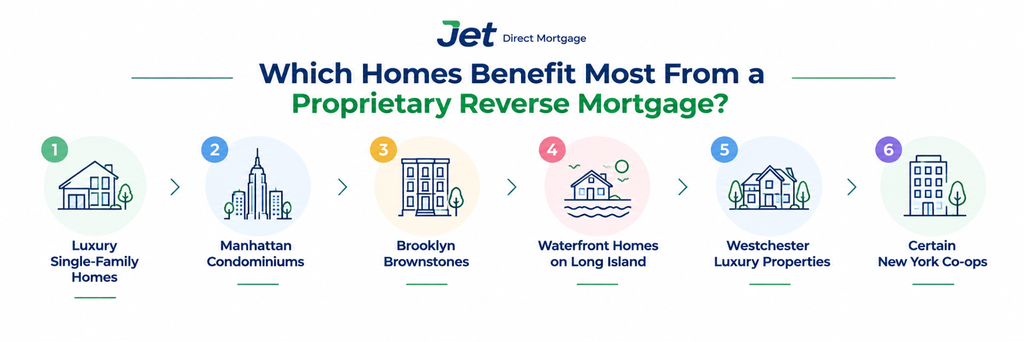 which homes benefit most from a proprietary reverse mortgage?