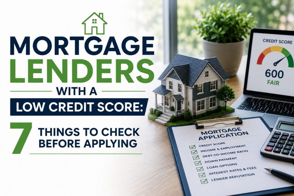 Mortgage Lenders with a Low Credit Score: 7 Things to Check Before Applying