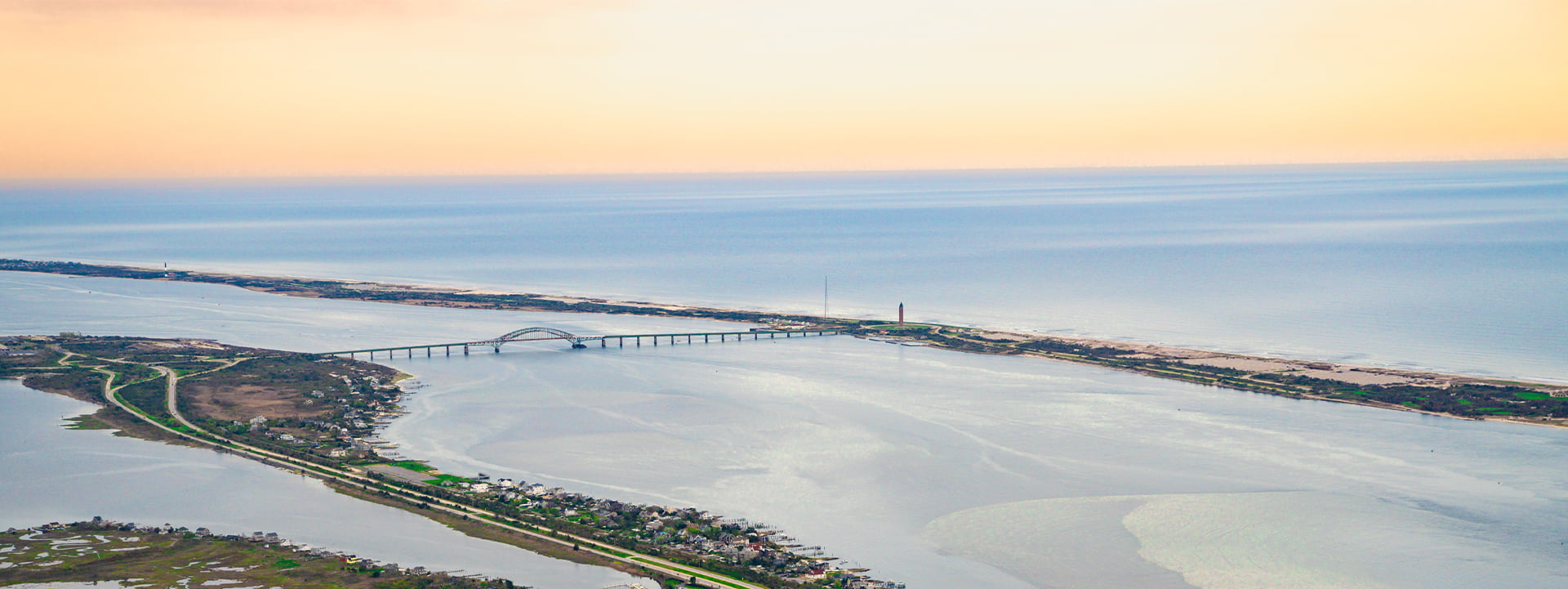 Ariel view of Jones Beach near Wantagh NY